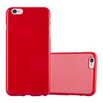 cadorabo Case works with Apple iPhone 6 PLUS/iPhone 6S PLUS in JELLY RED - Shockproof and Scratch Resistant TPU Silicone Cover - Ultra Slim Protective Gel Shell Bumper Back Skin