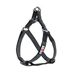 Pawtitas Reflective Dog Harness Adjustable Step in Reflective Dog Harness Extra Small Black Harness Harnais Pour Chien Noir Chiot Facile À Enfiler Ajustable Et Réfléchissant Extra Petit