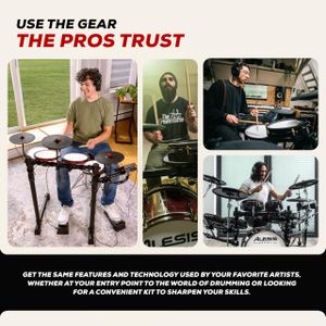 Alesis Turbo Mesh Electric Drum Set – 7-Piece Electronic Kit