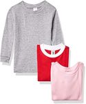 Marky G Apparel Baby Snug-Fit Rib Pajama Long Sleeve Crew Neck Top(Pack of 3)