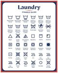 Jot & Mark Laundry Symbols Magnet Guide