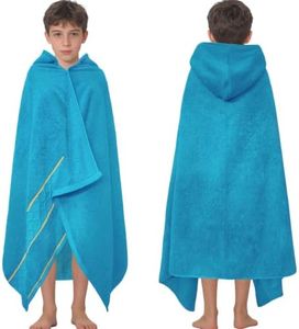 VOOVA & MOVAS Kids Hooded Towel 6-12 Years 100% Cotton Absorbent Turquoise