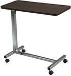 Drive Medical Non-tilt Top Chrome Overbed table, 1 Each 1 count