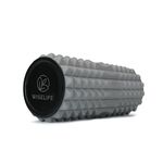 Wiselife Eco-Friendly Spikes Foam Roller | Premium Eva Foam | Light Weight & Travel-Friendly Foam Roller for Relieve Muscle Tightness, Soreness & Inflammation (Silver)