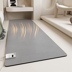 KWPHGLQA Electric Heated Floor Mats - Ultra Large Yoga Mat, Ideal Foot Warmer Mat For Office And Home, Extra Large Area Pad Warming Heater