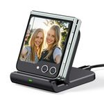 SwanScout Foldable Inductive Charging Station for Samsung Galaxy Z Flip 6/5/4/3 & Moto Razr 50/40 (Ultra), SwanScout 501S (without adapter) (Black)