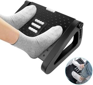 VFANDV Repose-Pieds de Bureau, Repose-Pieds Réglable en Hauteur Repose-Pieds Ergonomique Repose-Pieds, Antidérapant avec Fonction Massage pour la Maison le Bureau et Les Voyages