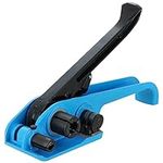 Weyleity Poly Strapping Tensioner & Cutter Manual Strapping Tools Heavy Duty Manual Strapping Tensioner Cutter Cord Strapping Machine Windlass for 1/2" -3/4" Width Polyester Polyproplyn Strap (Blue)