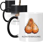 UCG #LOVETEABAGGING Funny/Rude Heat Colour Magic Changing Mug - Heat Reveal/Reactive - Fun/Offensive/Naughty Mug - 350 ml - 11oz