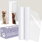 Door Scratch Protector from Pet Scratching, 78" x 7.9" Anti-Scratch Guard for Furniture and Wall, Door Scratch Shield for Dog and Cat Clawing, Scratching and Damaging