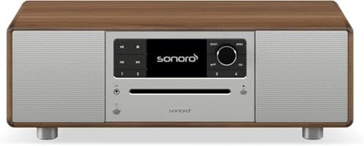 sonoro Prestige Kompaktanlage mit CD Player (UKW, DAB Plus, Spotify, Deezer) Walnuss