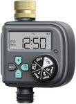 RAINPOINT Sprinkler Timer with 3 Different Programs, Waterproof Hose Timer Brass Inlet, Water Timer with Rain Delay/Manual/Automatic Irrigation Timer System, 1 Outlet