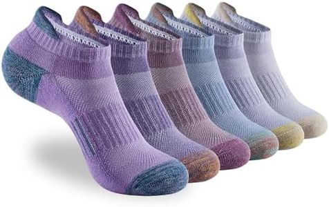 ATBITER Womens Ankle Socks 6 Pairs Cushioned Running Athletic No Show Socks With Tab