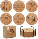 Cork Coasters for Coffee Table - 6 