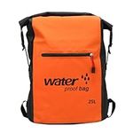 SEYATULLH Waterproof Backpack - Dry Bags Backpack 25L- Dry Sacks for Watersports,Swimming,Boating,Drifting,Motorcycling,Kayaking,Hiking,Fishing (Orange)