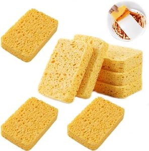 8 Pcs Duty Scrub Sponges, Cellulose Sponge, Kitchen Sponge, Cleans Stubborn Clutter without Scratching Sponge Kitchen