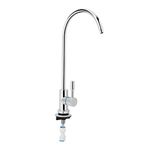 Lead-Free Beverage Water Fauce, Chrome Swan Neck Modern European Style, iltration System Purifier filter Water Faucet Fits all Water Filter Systems RO Chrome