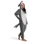 Spooktacular Creations Unisex Adult jumpsuit Plush Costume with Hat Tail for Dress Up Role Play Halloween Costum-M