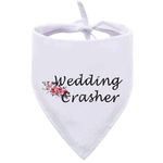 G2TUP Funny Bridal Party Dog Bandana Wedding Crasher Pet Scarf Wedding Bibs Scarf Accessories (Wedding Crasher Bandana)