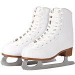 Womens/Girls Figure Ice Skates (White, Womens Size-8.0)