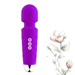 OBSYDIUM Full Body Massager With 20 Different Vibration Patterns And 8 Types Of Variable Speeds Rechargeable And Waterproof And Portable Travel Friendly Body Massager (Purple)