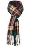 UMIPUBO Men's Scarves Classic Cashmere Wool Touch like Scarf Plaid Tartan Reversible Check Tassel Ends Solid Long Winter Scarf (J, One Size)