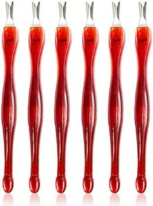 Cuticle knife Trimmer, 24 Pack Cuticle ForkTrimmer Nail Cuticle Remover Trimmer Pusher Dead Skin with Double Head V-Shaped Fork Manicure Pedicure Cleaner Care Tools for Home and Nail Shop (R)