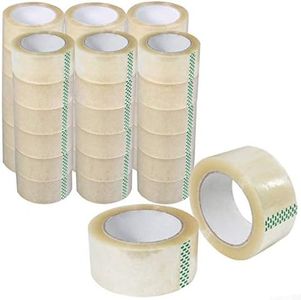 6 Rolls Clear Packaging Sticky Packing Tape Thickness 45 Micron [48mm x 75 metres]