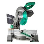 Metabo HPT - 10" Composite Miter Saw, Xact Cut LED Shadow Line System, Precision Miter Angles, 0-45° Single Bevel, 40T TCT Blade, Positive Stops, Lightweight Design