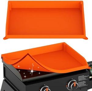 rumlick Silicone Griddle Cover for Blackstone - Full Protection Waterproof Griddle Top Cover All Year Round Protective Mat for Black Stone Accessories (22" Orange)