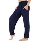 Lofbaz Yoga Pants for Women High Waist Sweatpants Workout Joggers Maternity Clothing Pajamas Leggings Womens Clothes Dark Blue M