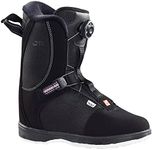HEAD JR BOA Junior 2-Size Footbed Easy-Entry Lightweight Linerless All-Mountain Snowboard Boots, Black, 225