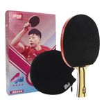 GAREGEAR DHS H4002 Table Tennis Racket with Hurricane 3 + G888 Rubber: Offensive 4-Star Ping Pong Paddle with Bag