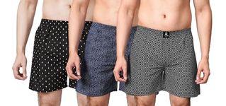 ARBB Cotton Blend Comfortable & Breathable Printed Regular Shorts/Boxer for Men, Pack of 3 (B.AR-N.C-B.ZIK-2XL)