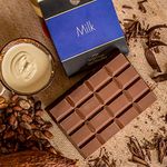 Jus'Trufs Artisanal Milk Chocolate Bar 460gm | No Preservatives | Gluten-Free Chocolate Bars for Gifting and Making Cake Toppings, Lava Cake, Muffins, Mousse