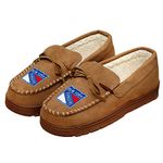 New York Rangers Mens Moccasin Slipper Medium