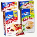 Fruit Pies - Variety Pack - Apple (2pks - 24 pies) - Cherry (2pks - 24 pies) - 48 Snack Sized Fruit Pies - Sweet and Salty Kettle Popcorn (5.5oz) - 5 Items