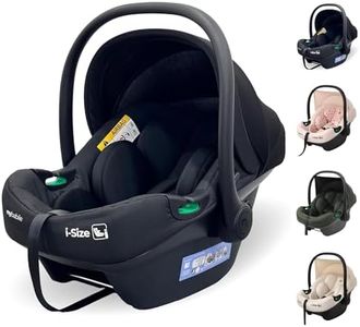 My Babiie MBCS02 SE i-Size Baby Car Seat - 40-87cm (Birth to 15 Months Approx.), R129, Group 0+, Lightweight Infant Carrier, Large Canopy, Newborn Insert, Adjustable Headrest - Black SE