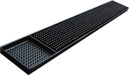 THW® PVC Rubber Bar Service Mat Spill Mat for Counter Top Bar Rail for Glassware, Non Slip - 60 cm x 8 cm