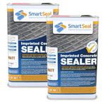Smartseal Imprinted Concrete Sealer - Matt Finish - Easy to Apply Driveway Sealer - Durable Outdoor for Stamped and Patterned Concrete - (2 x 5 L)