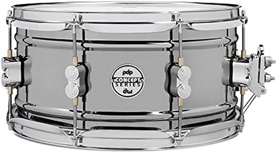 PDP Concept Series Black Nickel Over Steel Snare Drum 6.5"X13"