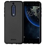 Nokia 5 Case, AMZER Pudding TPU Slim Fit Case Shockproof Bumper Cover for Nokia 5 - Black