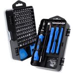 SHARDEN Precision Screwdriver Set, 122 in 1 Electronics Magnetic Repair Tool Kit with Case for Repair Computer, PC, Cellphone, Game Console, Watch, Eyeglasses etc (Blue)…