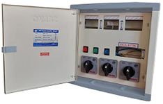 SELVO 63 Amp 4 Ways TPN Phase Selector Distribution Board (Fitted with 1 Pole 3 Ways 63A Rotary switches & duly wired)