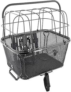 Sunlite RackTop/Handlebar pet Friendly QR Basket, 15.7 x 16.9 x 12, Black