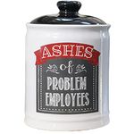 Gifts for Men and Women, Gag Gifts, Ashes of Problem Employees Piggy Bank, Decorative Jar for Office, Coin Bank, Candy Jar, Gift for Friend, Coworker Gifts, Doctor Gifts