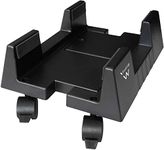 Desktop Computer Support, Mobile PC Case Support - ABS, with 4 Casters and Adjustable Base