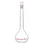 stonylab Glass Volumetric Flask Class A with Glass Stopper, Borosilicate Glass Heavy Wall Volumetric Flask Tolerance ±0.05 ml, 50 ml