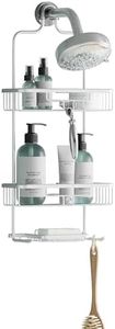 Zenna Home NeverRust Rustproof Aluminum Shower Caddy, Satin Chrome