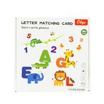 Letter Matching Card Game | Learn Phonics with Wooden Alphabets and Flash Cards | Early Educational Development Preschool Montessori Creative Learning Toy for Kids Boys Girls Ages 3 to 7 Years